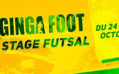 Le complexe GINGA FOOT organise un stages Futsal pendant les vacances de la toussaint.