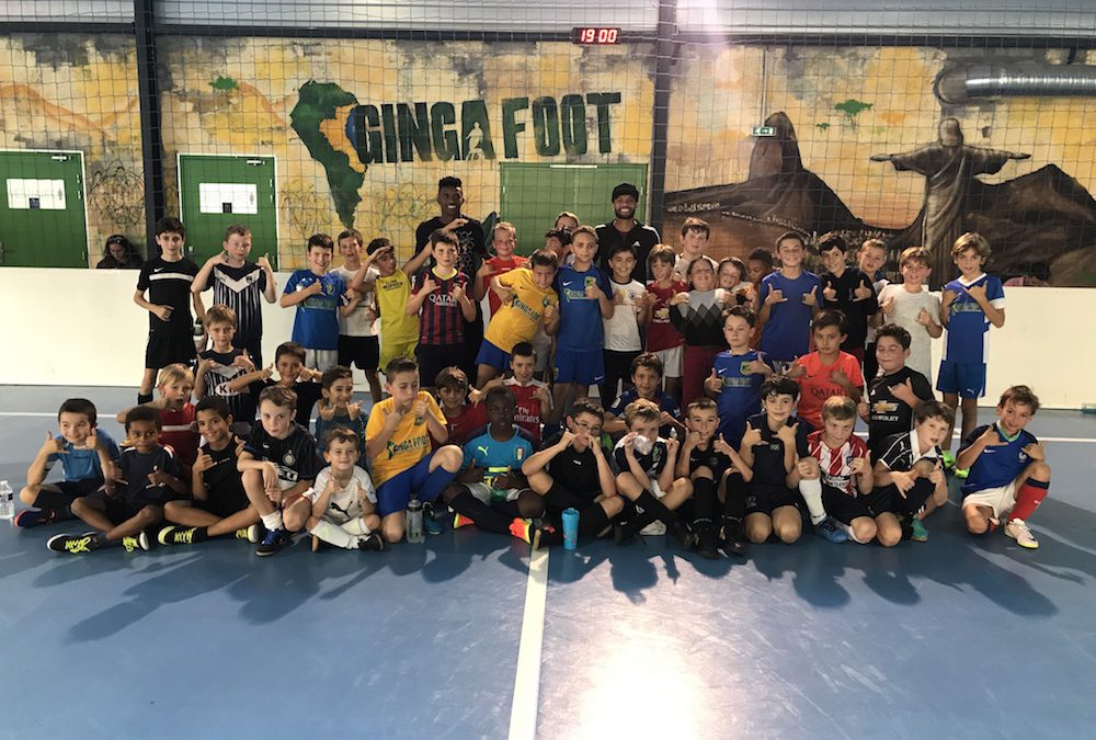 Un grand merci à nos amis brésiliens de FC Girondins de Bordeaux Otavio et Jonatan Cafu pour leur visite surprise aux enfants de notre club Ginga Academia